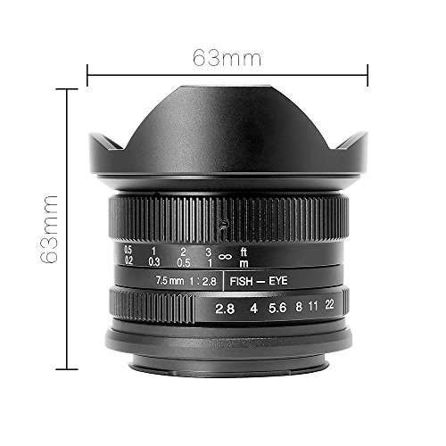 CHEAP 7artisans 7.5mm F2.8 APSC Wide Angle Fisheye Fixed Lens for
