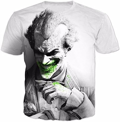 2018 Men Short Sleeve Joker Why So Serious 3D Print Fashion Harajuku Summer Tees Tops