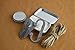 Primitive Fire Deluxe Flint Fire Starter Kit Carbon Steel Fire Striker English Flint Stone Char Cloth and Char Rope Traditional Flint and Steel Fire Starter