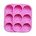 Combo 2 pack molds Large Rose and Large Tulip Silicone Cake, Ice Cube,Chocolate Soap Tray Mold Party maker (Ships From USA)