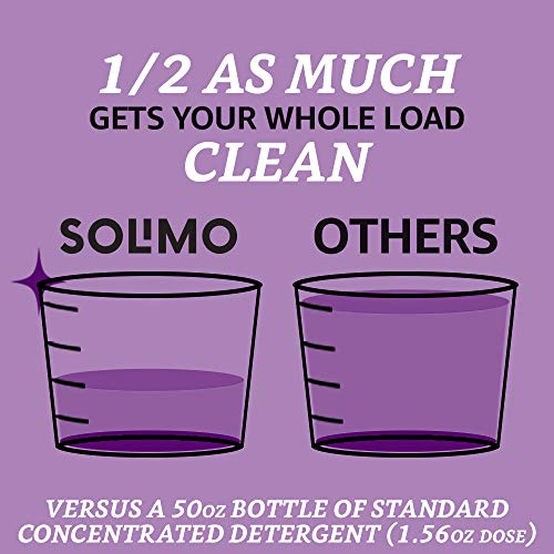 Amazon Brand Solimo Concentrated Liquid Laundry Detergent, Lavender