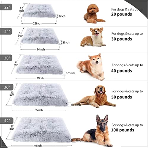 Vonabem Extra Large Dog Bed Crate Pad Washable, Dog Crate Beds for XL