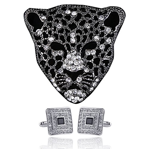 Leopard Brooch Pin Jewelry for Men Suits - Thumbnail 5