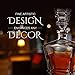 5-Piece Whiskey Decanter and Glass Set. Premium Quality Decanter and 4 Whiskey Glasses with Luxurious and Elegant Box. Liquor Decanters for Bourbon, Wine, Brandy, Gin and Whisky. Dishwasher Safe