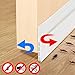 Fixget Door Seal, Under Door Sweep Door Draft Stopper Weather Stripping Door Bottom Seal Rubber Weatherproof Seal + Window Seal for Cracks & Gaps, 2 Width X 35.8 Length Inch, 2 Seals (B)