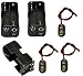 LAMPVPATH 3 Pcs 4 x 1.5V (6V) AA Battery Holder Leads with 3 Pcs 9V I Type Snap Connector Plastic Housing Two Layers Battery Case