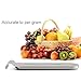 Homgeek Handy Digital Kitchen Scale  Electronic Cooking Food Scale with LCD Display, Tare and Auto 0 Resetting, Stainless Steel Platform, Battery Included
