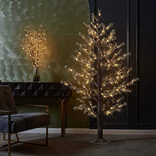 LITBLOOM Lighted Brown Willow Branches 30IN 150 LED Plug in with Timer