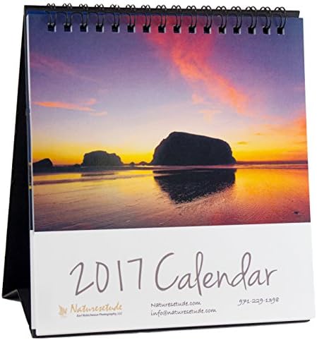 2017 Oregon Coast Desktop standing calendar