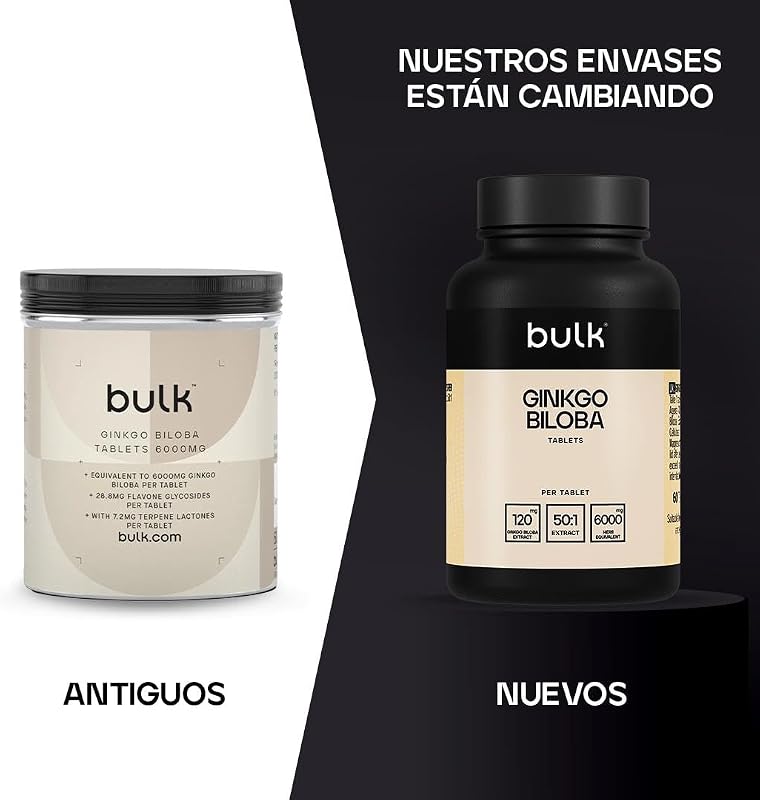 Comprimidos Ginkgo Biloba, 6000mg, 6000 mg