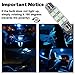 Partsam 44mm Festoon LED Light Bulbs LED Car Interior Lights Map Dome Reading Lights Bulbs 211-2 578 569 Festoon LED Bulb 6-SMD 12V -Ice Blue (Pack of 4)