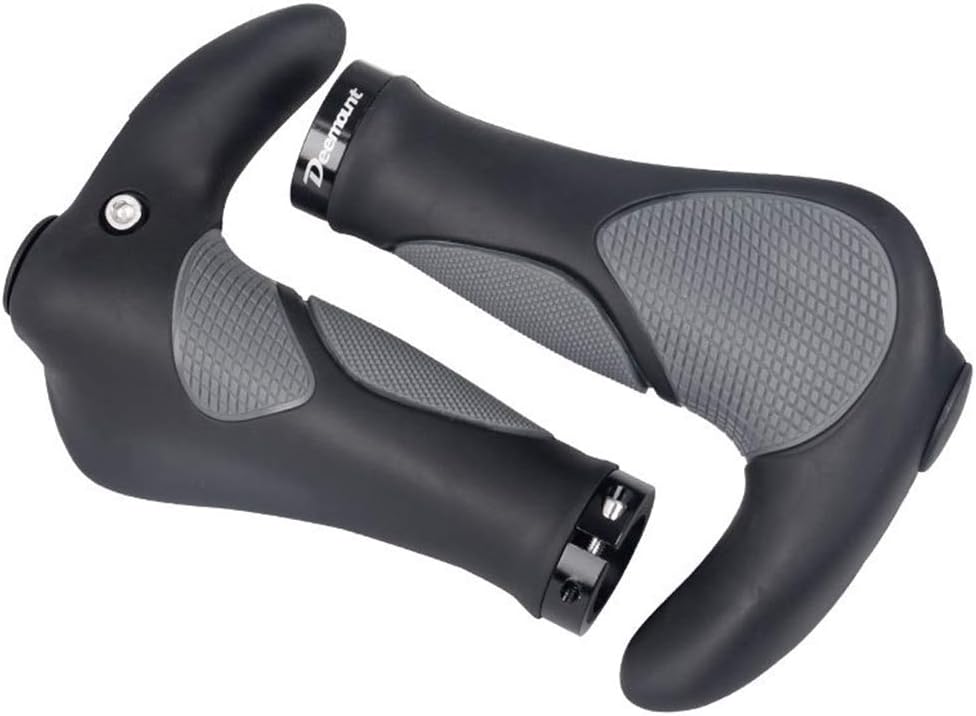 EgoLanding Universal 1 Pair of Bike Handlebar Grips 22mm Diameter Bicycle Holding Locking Grip for MTB, BMX, Mountain Bike