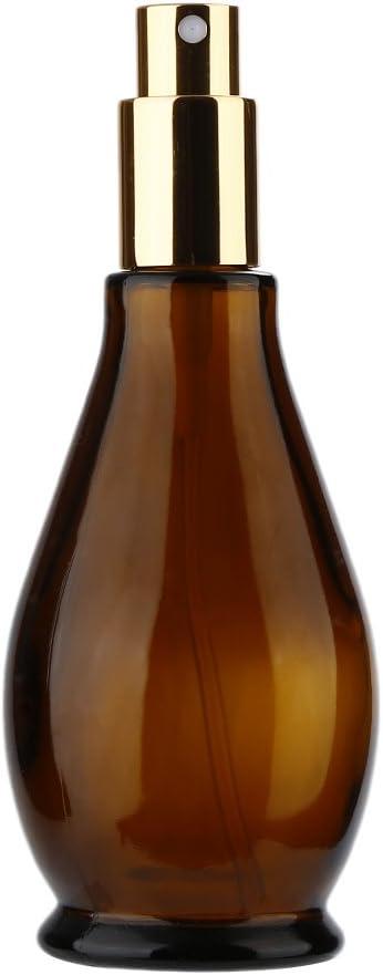 YUTALOW Empty Amber Spray Bottle, 4oz Portable Spraying Refillable Container, Glass Spray Bottle for Perfume,Essential Oils, Cleaning Products and Aromatherapy
