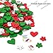Apipi 450 Pieces (120g) Christmas Wooden Buttons - Christmas Color and Style Sewing Button with 2 Holes for Sewing Scrapbooking,Christmas DIY Craft Decoration