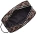 Rita Messi Luxury Checkered Make Up Bag Leather Cosmetic Toiletry Travel Bag (Victoria)