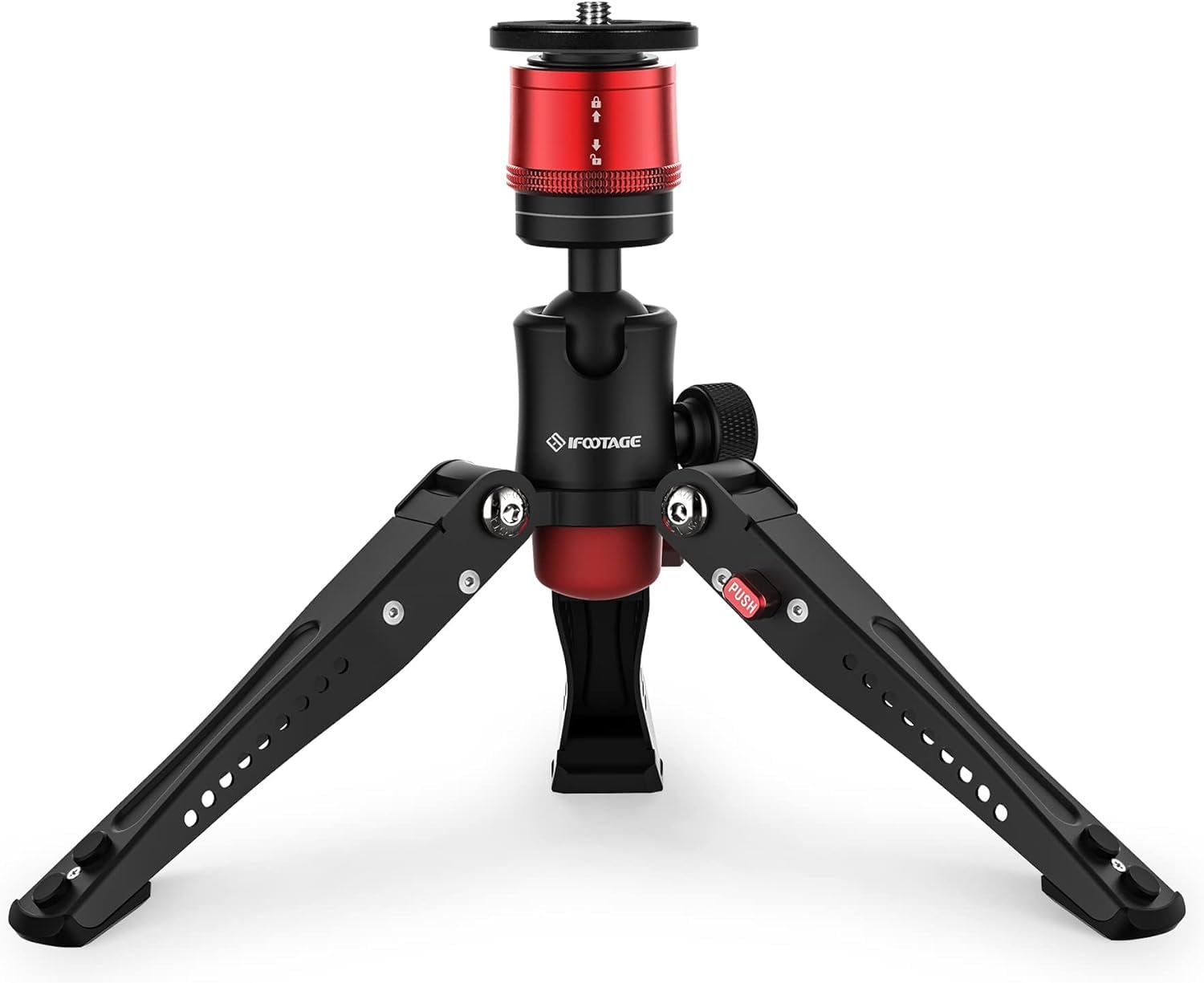 IFOOTAGE Small Tripod, Professional Mini Tripod for Photography, Tabletop Desktop Tri-pod for Photography, Compatible with Sony, Nikon, Canon DSLR Camera, IFOOTAGE Base