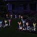 Solarmks Garden Solar Lights Outdoor Decorative ,with a Purple LED Light Stakes Multi-color Changing Fiber Optic Butterfly Garden Lights ,Pack of 3