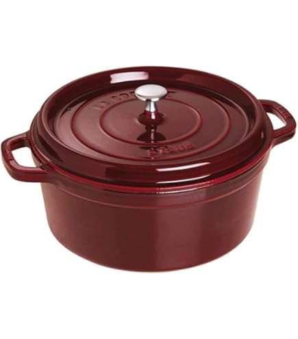 Amazon.com: STAUB 40509-840-0 Cocotte Round 26cm Cherry