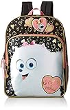 The Secret Life of Pets Girls' Universal Gidget 16 inch Backpack, Black