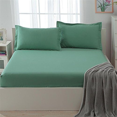 Tongchou Sabana Bajera Ajustable 100% Algodon 150x200cm Verde Mar: Amazon.es: Hogar