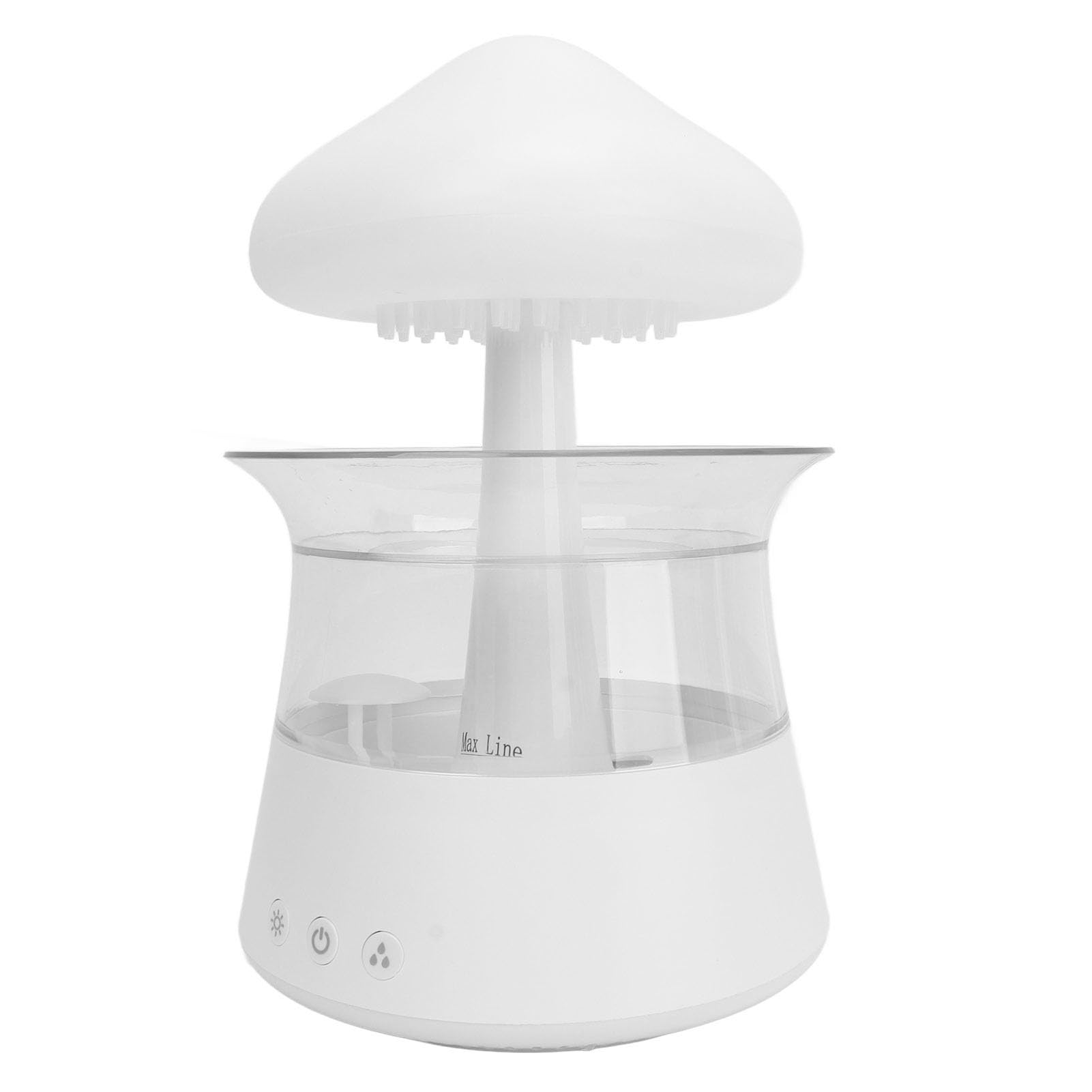 Rain Humidifier Night Light, 7 Changing Colors 300 (White)