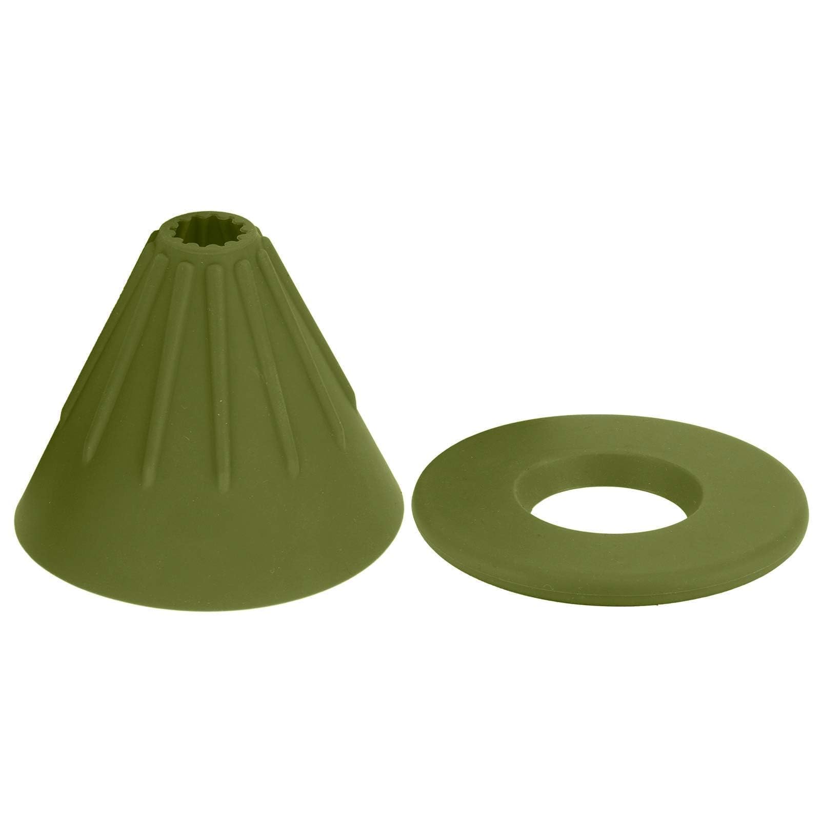 Silicone Reusable Coffee Dripper, Collapsible Pour Over Filter Cone, Green, for Camping, Travel, Home Brewing, Dishwasher Safe