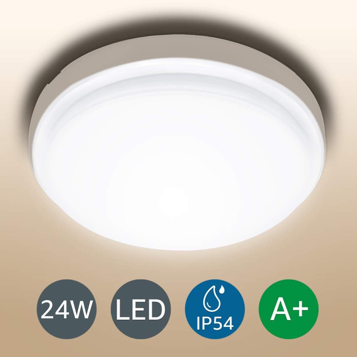 led de techo 24 w blanco