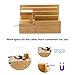 Bamboo Desktop Charger Station Coeuspow Wood Multi-Device Charging Station Handmade & Eco-Friendly Dock Compatible for Apple Watch iPhone iPad Smartphone and Tablets，Handmade & Eco-Friendly
