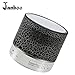 Janboo Mini Speaker Enhanced Bass FM Audio Portable Wireless Bluetooth Speaker with Built-in Mic&Colorful LED Light, Support USB/SD/TF, Aux-in for iPhone iPad PC Cellphone (Black)