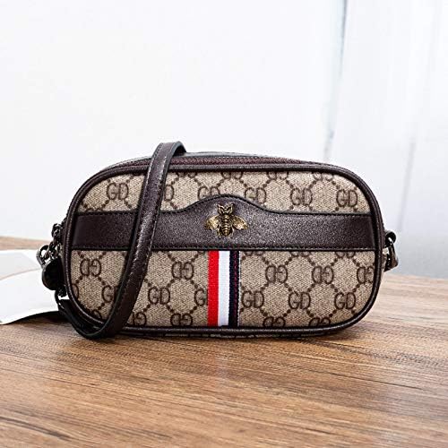 LFGCL bags womenPrinted Contrast Small Round Bag Joker One Shoulder Messenger Handmade Old Flower Bag
