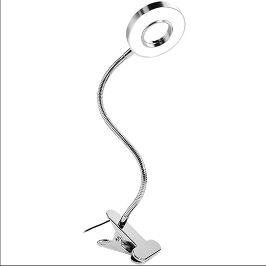clip lampara de mesa lectura nocturna
