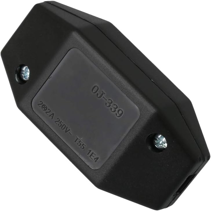 Mxfans Black Inline 100W Manual Light Knob Dimmer Switch for Lamps Lights Plastic, 7x3.3x3.4cm/2.76x1.3x1.34Inch(LxWxT) - Image 4