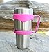 BYGZB Color Handle for Yeti 30 oz Rambler Tumbler, RTIC, SIC and Other 30 oz Tumblers, Seafoam Blue, Hot Pink, Blue, red.(Hot Pink)