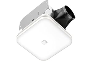 OREiN 2-in-1 Bathroom Exhaust Fan with Light, 100 CFM Bathroom Fan Light, 1.5 Sones Quiet Ventilation Fan Combo for Shower, Energy Star Certified, HVI/FCC/ETL Listed, Ceiling Cutout: 8.11" x 7.48"