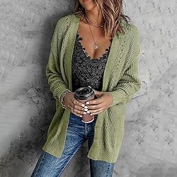 ADJHDFH Ladies Sweaters Blue Kimonos For Women