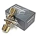 Signstek Keyless Entry Door Lock,Door Knob with Keypad and Key, Door Lock with Upward Facing Buttons, Matte Black