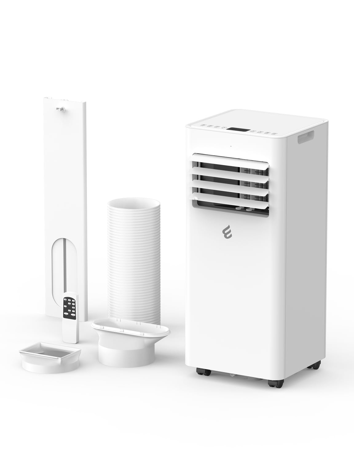 Photo 1 of 10,000 BTU Portable Air Conditioner, 3-in-1 AC Unit for 450 Sq.Ft Rooms With Drainage-Free Cooling, Dehumidification & Fan Modes, Includes Remote Control, 24H Timer & Window Kit for Bedroom
