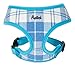 PUPTECK Soft Mesh Dog Harness and Leash Set Pet Puppy Cat Comfort Padded Vest No Pull Harnesses, Blue Plaid, L