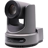 PTZOptics Move 4K 20X Camera (Grey) | 4K 60fps PTZ camera with NDI|HX and auto-tracking for broadcasting, live streaming and video production