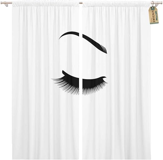 Amazon Com Golee Window Curtain Beautiful Eyelash Extension In