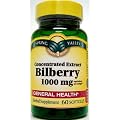 Spring Valley Softgels Bilberry, 60 Softgels/1000 mg