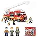 Lightahead DIY Building Blocks Set Fireman with Fire Truck & Fire fighters, Fire Engine Construction Kit Toy Set for Kids (270 Pc)