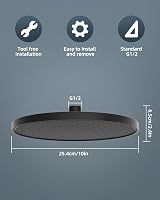 Hibbent Self-Cleaning 10 Inch Rainfall Shower Head Black view 6