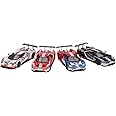 True Scale Miniatures Model Car Compatible with Ford GT LMGTE PRO 2019 24 Hrs of Le Mans Ford Chip Ganassi Team 4 Cars Set 1/64 Diecast Model Car MGTS0010