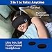 Bluetooth Sleep Mask with Sleep Headphones - 2020 Upgrade Bluetooth 5.0 - Built-in Speakers & MIC, Handsfree Call, Music, Washable - Travel Accessory, Gift