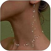 choice of all Dew Drop Necklace Earrings for Women Clear Earrings Lariat Necklace Y Shaped Necklaces Trendy Jewelry Christmas Gifts