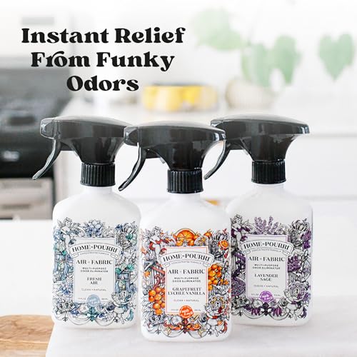 Home-Pourri Air + Fabric Multi-Purpose Odor Eliminator, Lavender Sage, 11 Fl Oz
