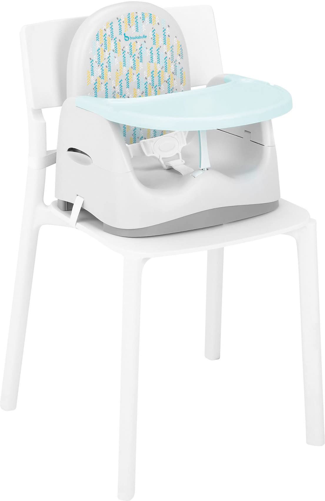 Badabulle Trendy - Booster Seat - Comfortable - Compact - Adjustable Folding - Detachable Tray - From 6 to 24/36 m - Up to 15 kg
