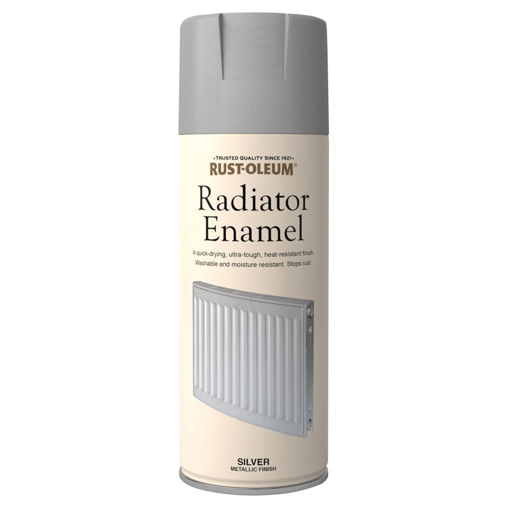 Rust-Oleum 400ml Radiator Enamel Spray Paint - Silver