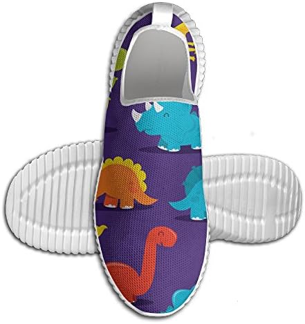 Fancy Colorful Dinosaur Animal Graphic Men's Running Shoes Lightweight Trainer Shoes 80s Athletic Sneakers Christmas Gifts For Young Boys